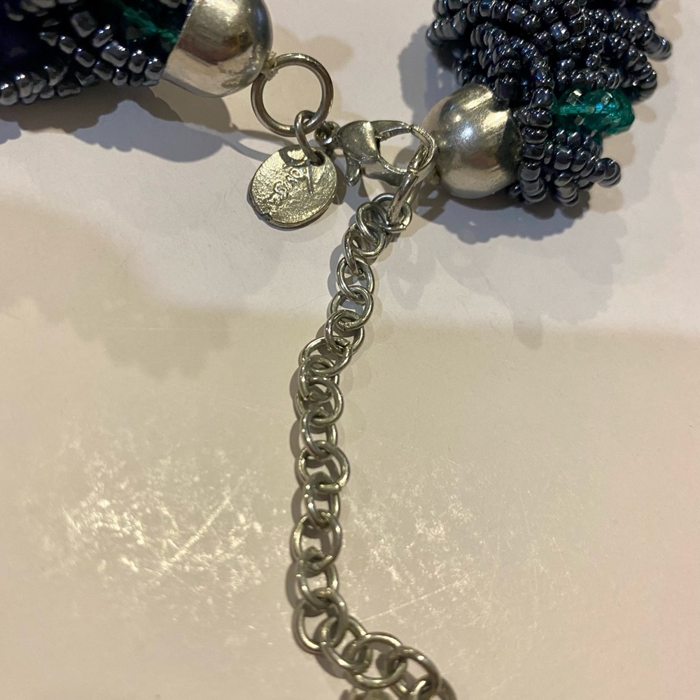 Lovisa blue and green beaded choker. - Picture 3 of 5